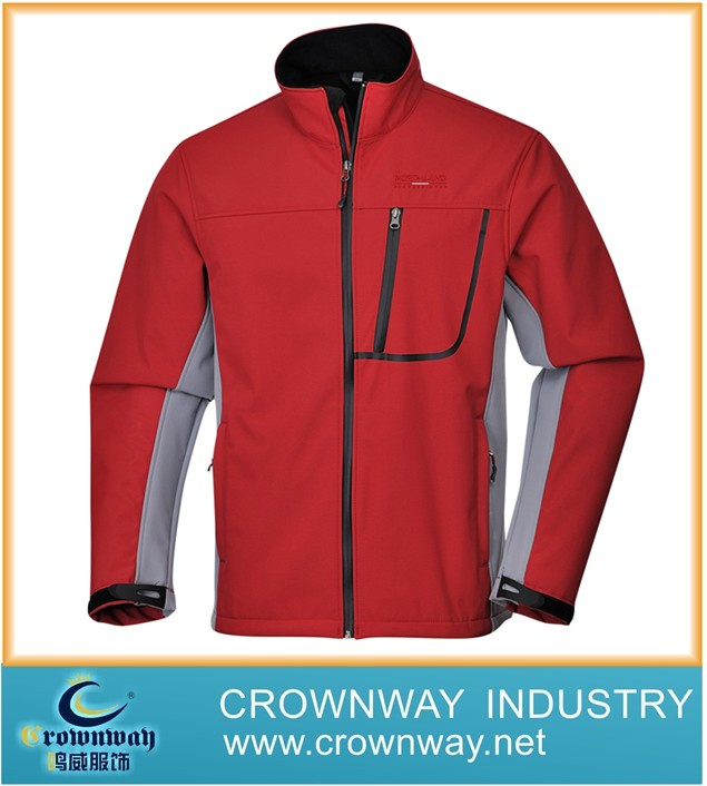 Mens Zipper Through Softshell Jacket