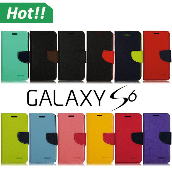 *Economy Shipping* Mercury Goospery Fancy Flip Diary Case for Samsung Galaxy S6 Wallet Cover