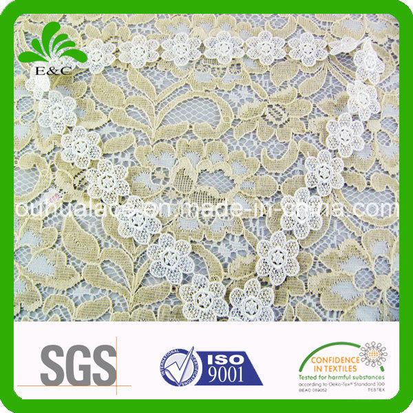 Continuous Flower Pattern Water Soluble Embroidery Lace