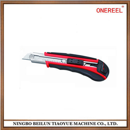 Safe Promotional Plastic Utility Knife with Metal Sheath (TY21)