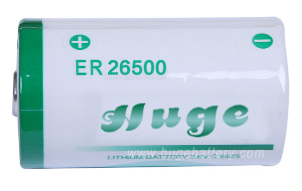 3.6V C Size 6500mAh Li-Socl2 Battery Er26500m