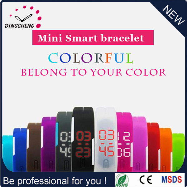2015 New Design 3ATM Water Resist Cheap Silicone Digital LED Watch (DC-559)