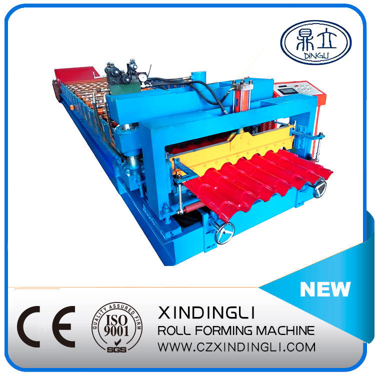 Nigeria Style Glazed Tile Roofing Sheet Roll Forming Machinery