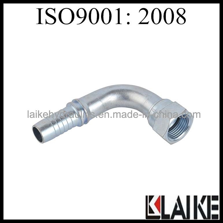 90 Elbow Metric Female Swaged Hose Fitting (26791)