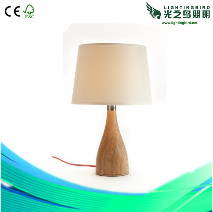 Lightingbird Elegant Standard Light Wood Table Lamp (LBMT-JM)