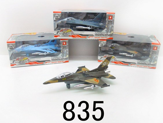Diecast Model Plane Pull Back Plane with Light 835