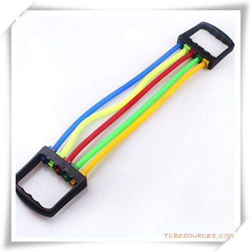 Adjustable Chest Expander of 5 Elastic Ropes for Promotion