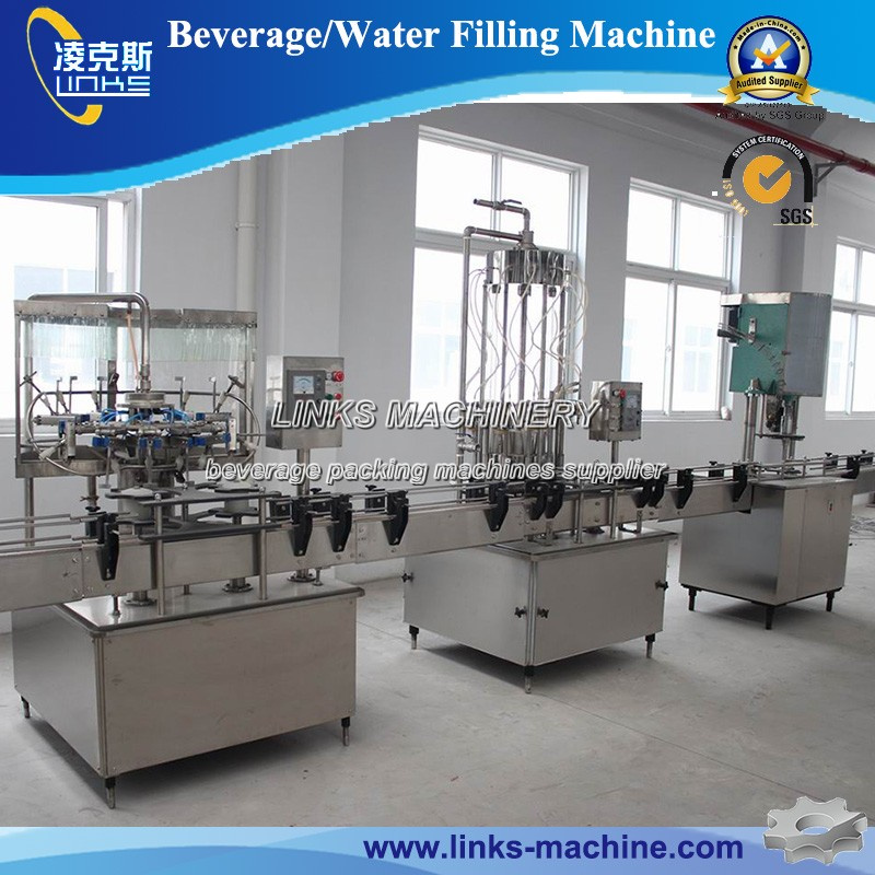 Linear Type Glass Bottle Vodka/Wine Bottling Machine