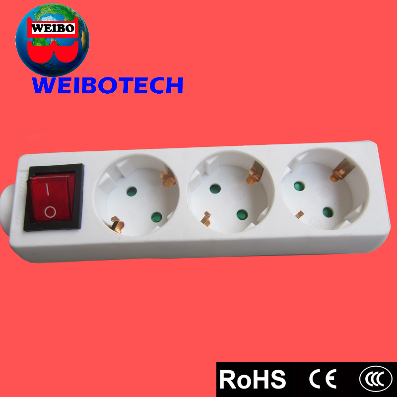 3 Way Socket with Switch
