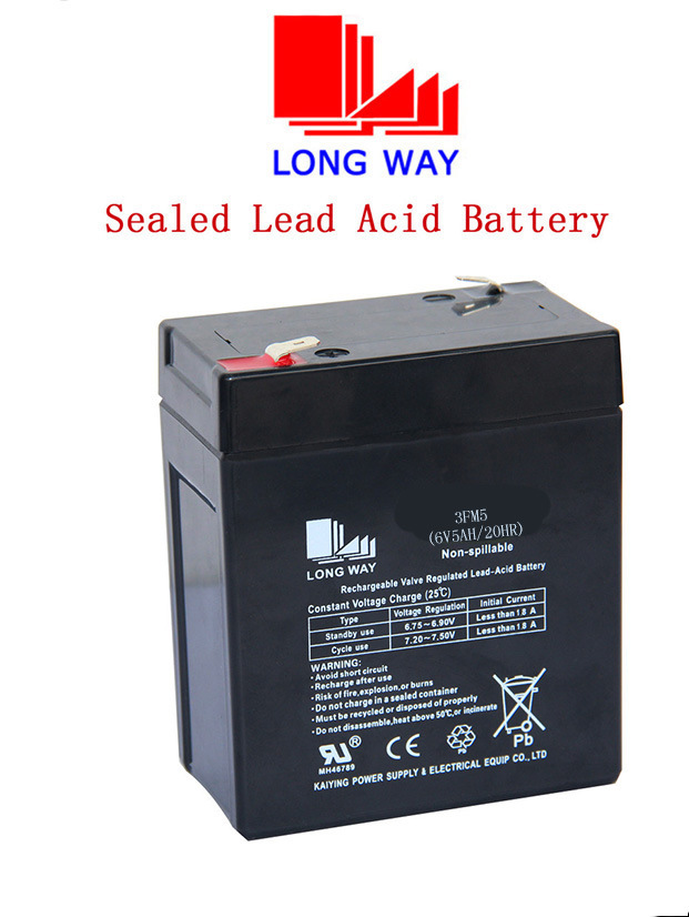 6V Lighting System Electric Toy Rechargeable Lead Acid Battery