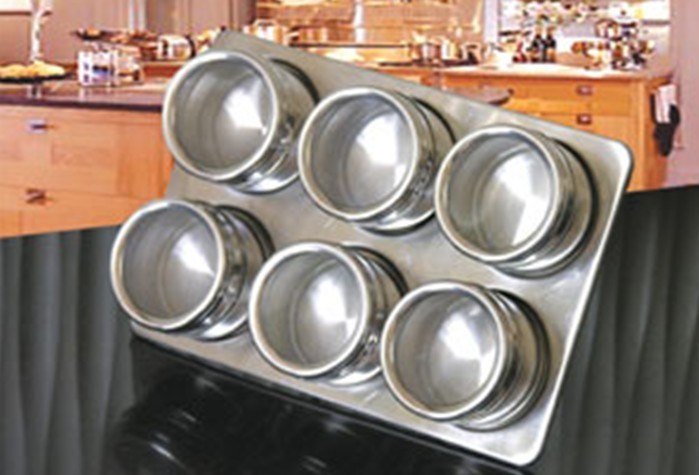 Spice Rack with Magnetic Jars (SEE0302)