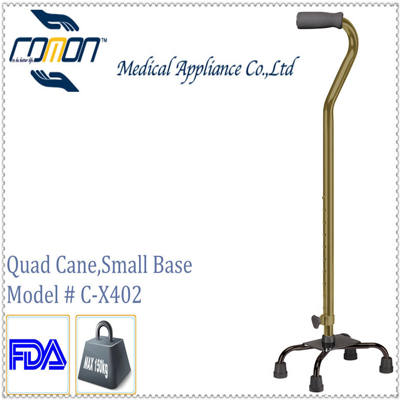 Aluinium Quad Cane on Smail Base (X402)