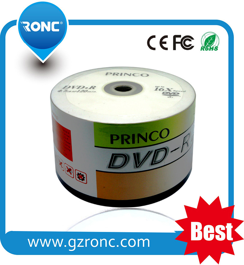 2015 Promotion High Quality Princo Blank DVD-R Grade a+