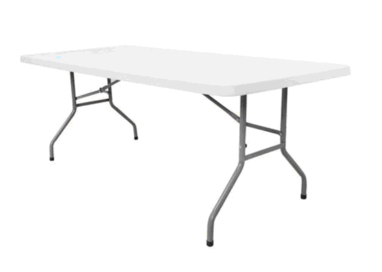 5ft Rectangular Plastic Dining Conference Garden Folding Table