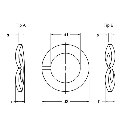 DIN128b Spring Lock Washers