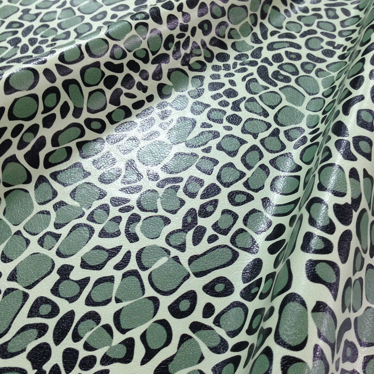 Fashionable Printed Semi PU Synthetic Furniture Leather (LDYH-001)