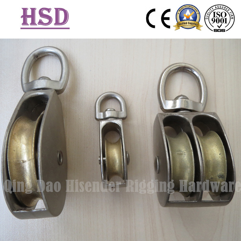 Double Swivel Pulley, Single Swivel Pulley, Zinc Alloy, Rigging Hardware, Marine Hardware