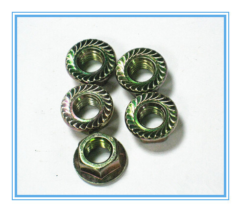 Zinc Plated Hex Nut with Flange (DIN6923)