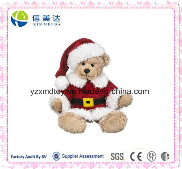 Plush Cuddly Santa Teddy Bear Stuffed Toy