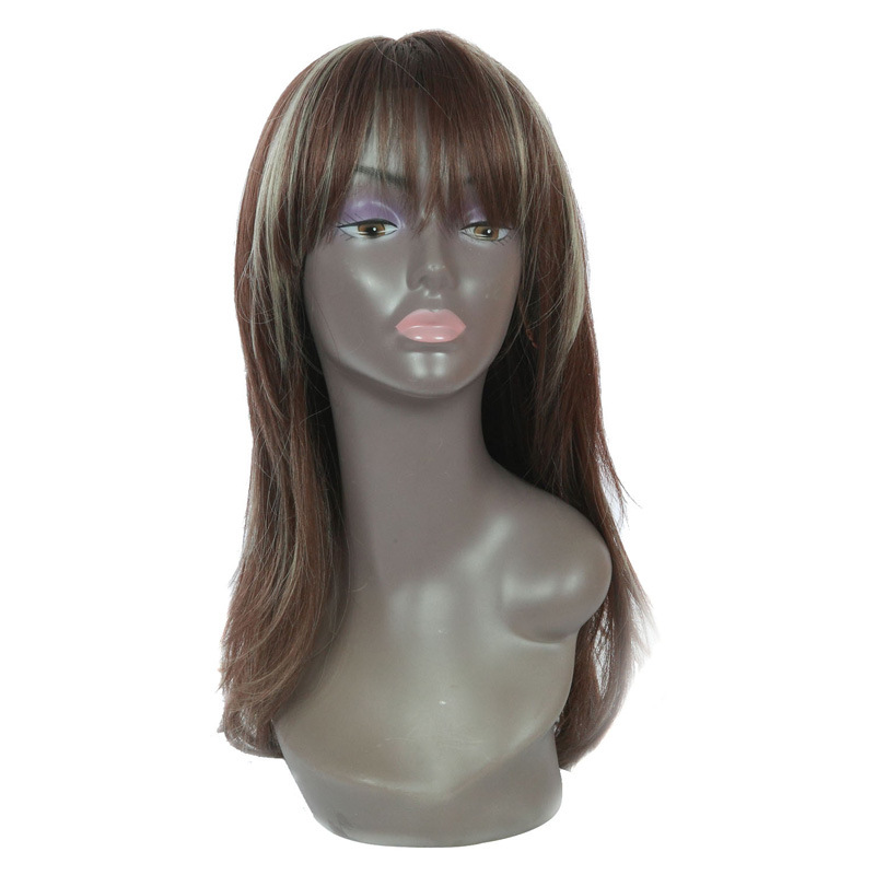 Mix Color Synthetic Hair Wig with Bang