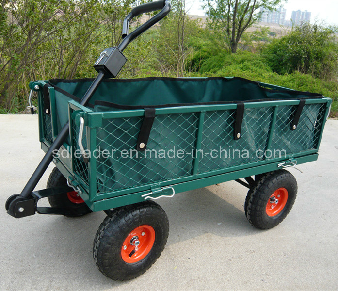 Steel Meshed Garden Tool Cart with Canvas Bag (TC1804A)
