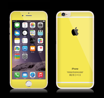 High Qualityfull Color Tempered Glass Screen Protector for iPhone 6 Plus (Front & Back)