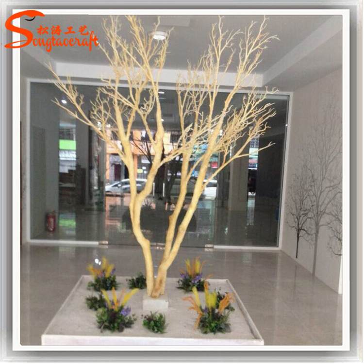 Distinctive Design Indoor Decoration Artificial White Tree