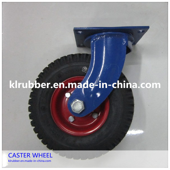 Fixed Heavy Duty Pneumatic Rubber Caster Wheels
