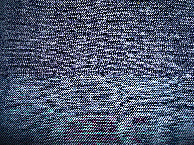 Linen Yarn Dyed Denim Like Fabric