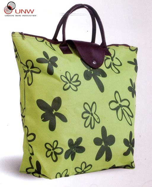 Fashion Handbag with Flower Printing (UNW-0817-06-2)