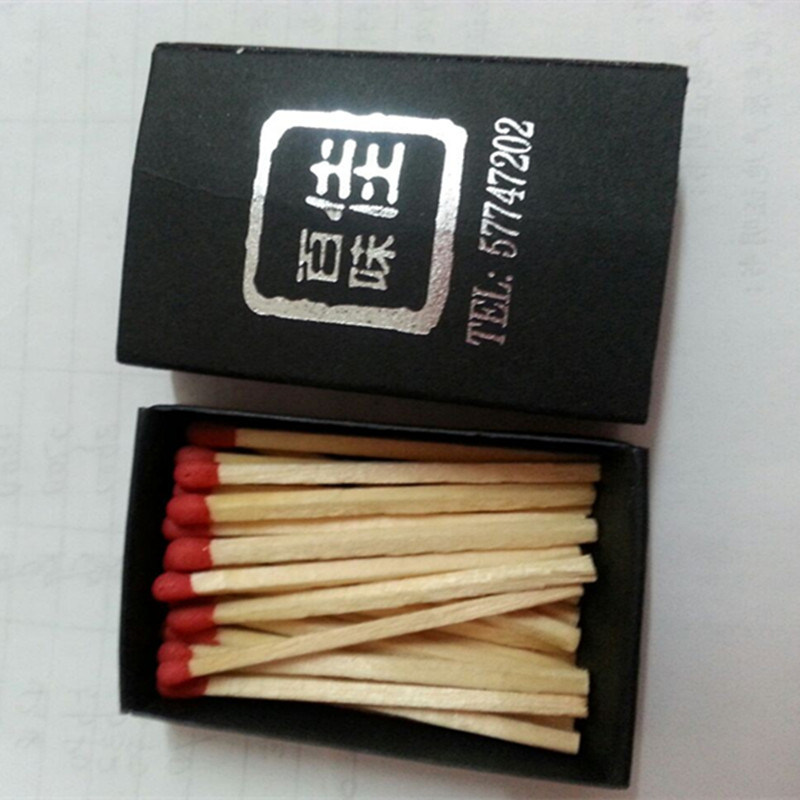 Wooden 43mm Box Hotel Household European Matchbook Customized Matches Safety Matches