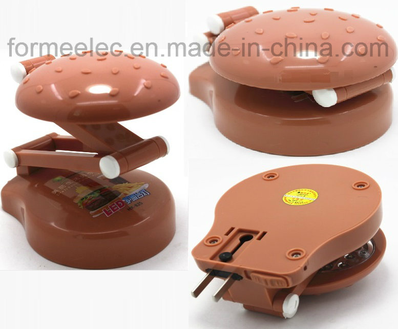 Hamburger LED Lamp X825 Table LED Light Rechargeable Torch