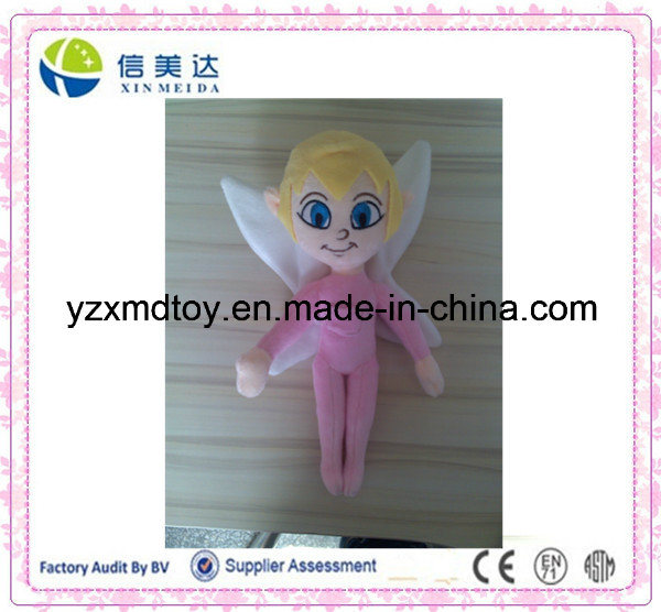 Cute Plush Tooth Fairy Girl Doll with Wings