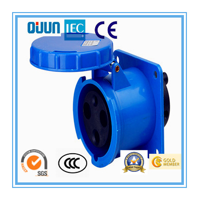 Industrial Socket of IP44 16A 2p+E Plastic PA PP Cee