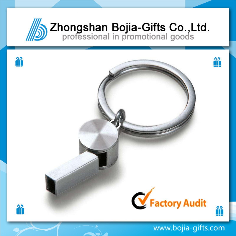 Custom Metal Key Chain with Whistle (BG-KE534)
