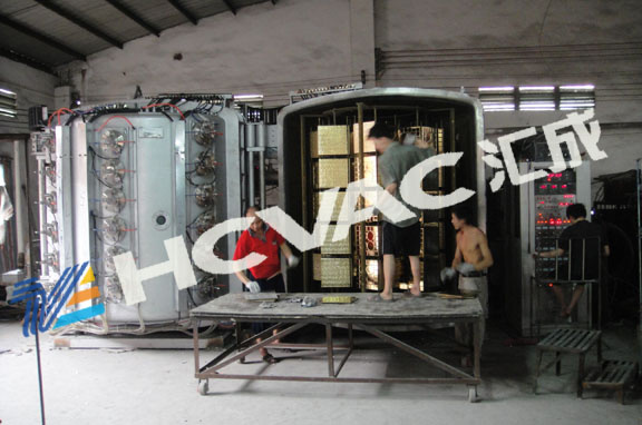 Titanium Nitride Ceramic Tiles Golden Color PVD Coating Machine/PVD Coating Equipment