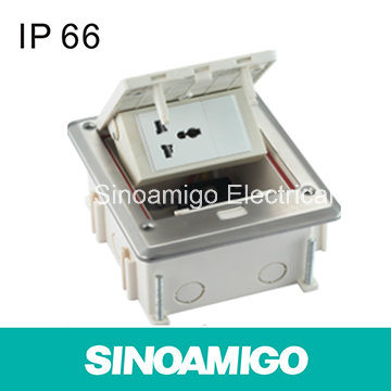 IP66 Watertight Floor Box Power Outlet Socket