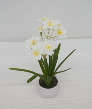 Artificial Daffodil with Melamine Pot