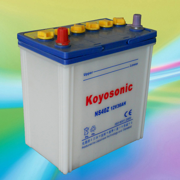 Low Self-Discharge NS40ZL (12V 36AH) Dry Auto Battery