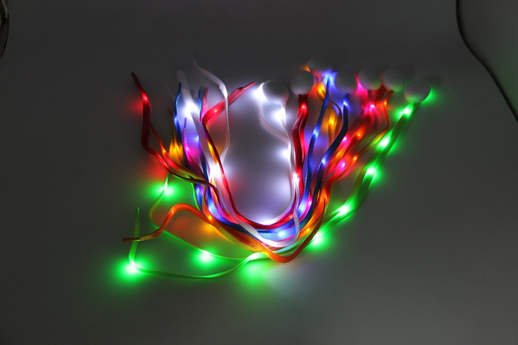 LED Multi-Color Real Shoelaces with 6 Colors