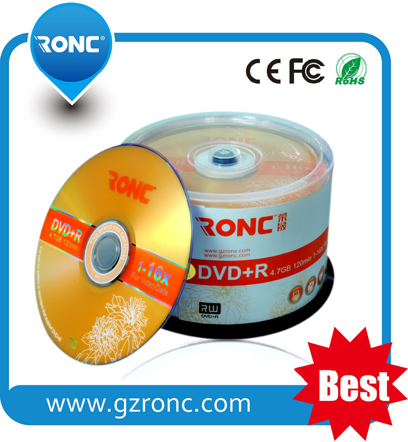 Guangzhou Wholesaler Blank DVD-R/Blank DVD+R