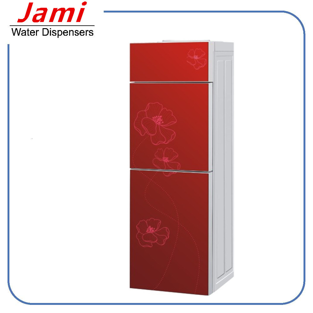 Tempered Glass Compressor Cooling Water Dispenser with Cabinet (XJM-1108)