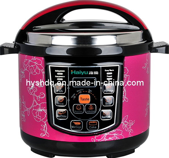 Cheap Non-Stick Black Pressure Cooker with Ceramic Outer