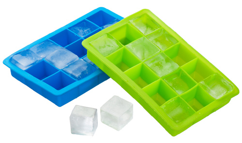 Colorful 15 Cavities Square Silicone Ice Cube Tray