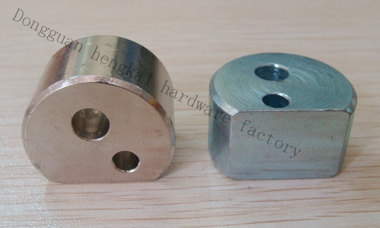 CNC Part and Milling Part with Two Hole in The Middle for Electronic Fitting (HK232)