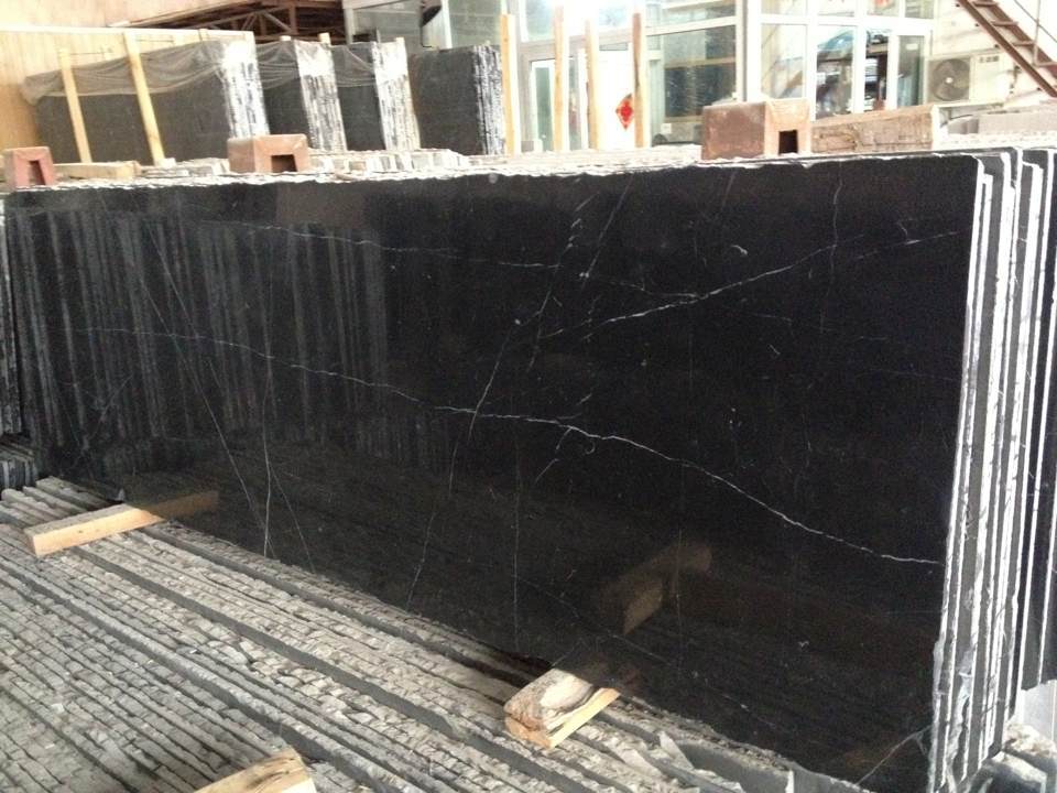 China Black and White, Nero Marquina Marble for Dining Table