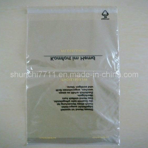 OPP Plastic Bag with Adhesive Tape on Top