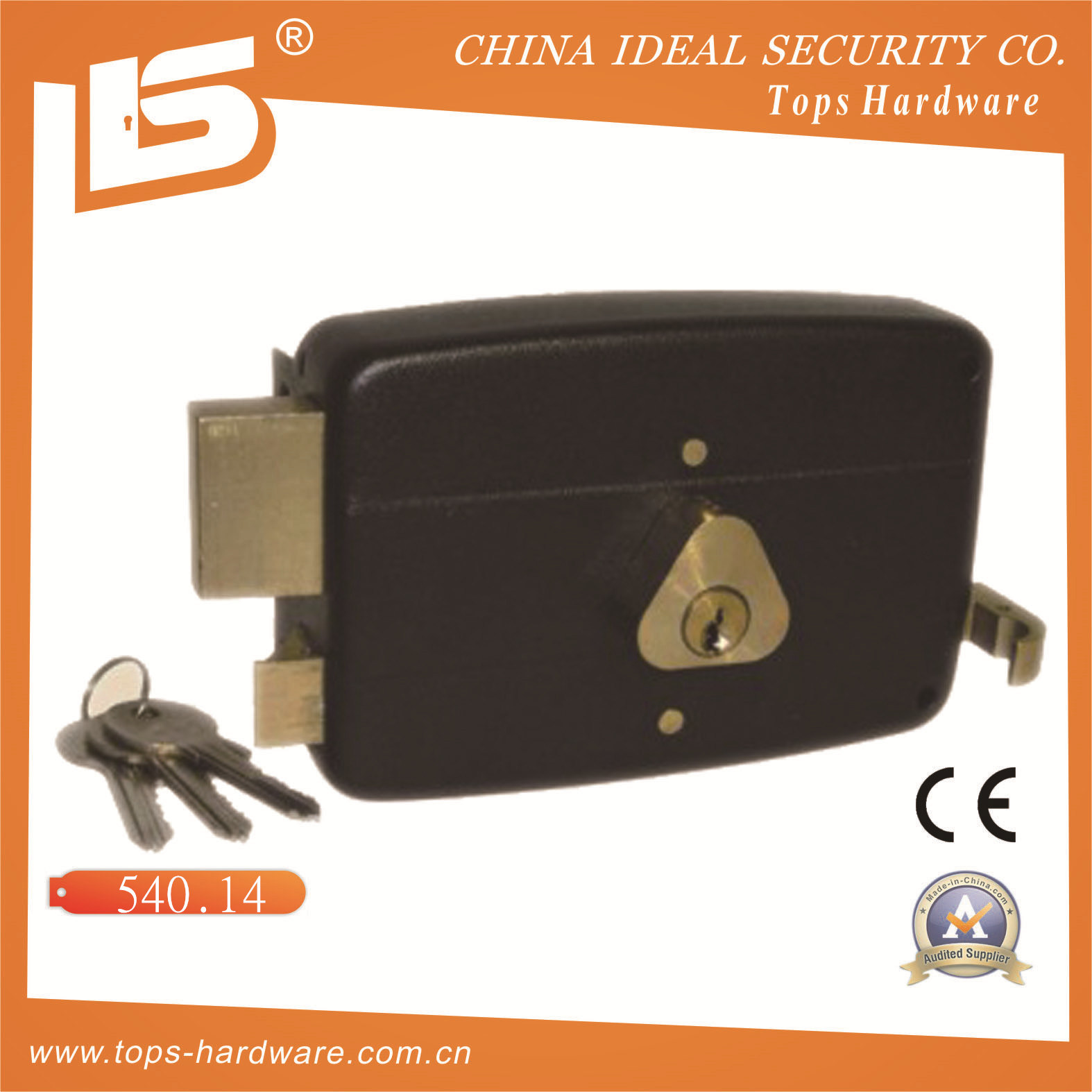 Security High Quality Door Rim Lock (540.14)
