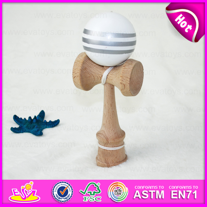 Wholesale 2015 High Quality Wooden Kendama Balls Toy, Wooden Toy Kendama Balls in Bulk, Kendama Balls for Christmas Gifts W01A080