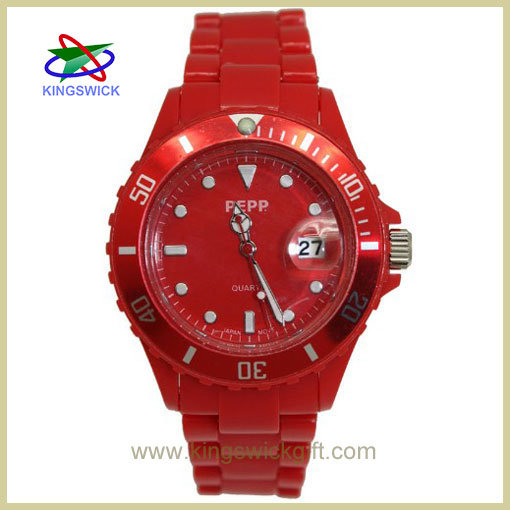 Fashion Quartz Plastic Watch for Gift (OW2700A)